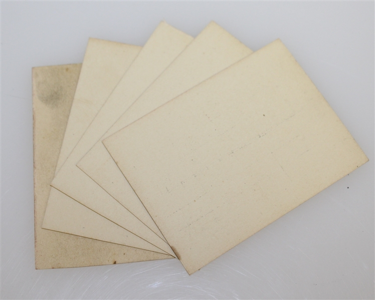 Vintage Leather Scorecard Holder with 5 Blank Scorecards