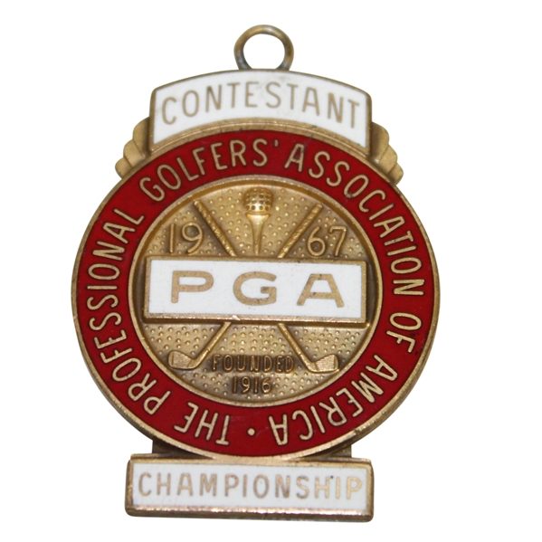 1967 PGA Championship at Columbine CC Contestant's Money Clip - Don January Win