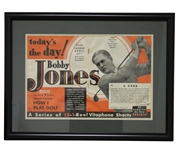 Bobby Jones How I Play Golf Todays the Day Release Promo Ad - Framed