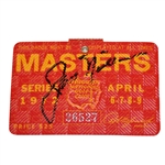 Jack Nicklaus Signed 1972 Masters Series Badge #26527 JSA ALOA