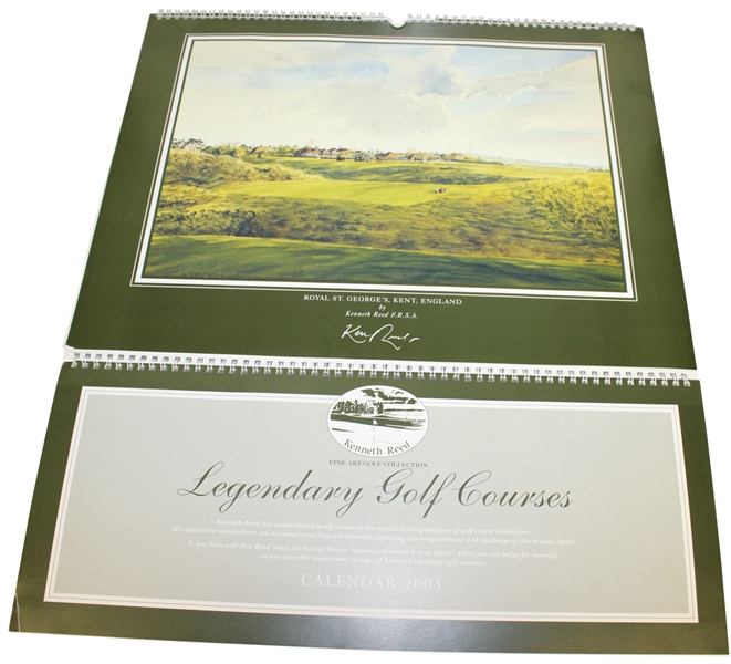 Ken Reed 2003 Golf Calendar with Eight Prints for Framing