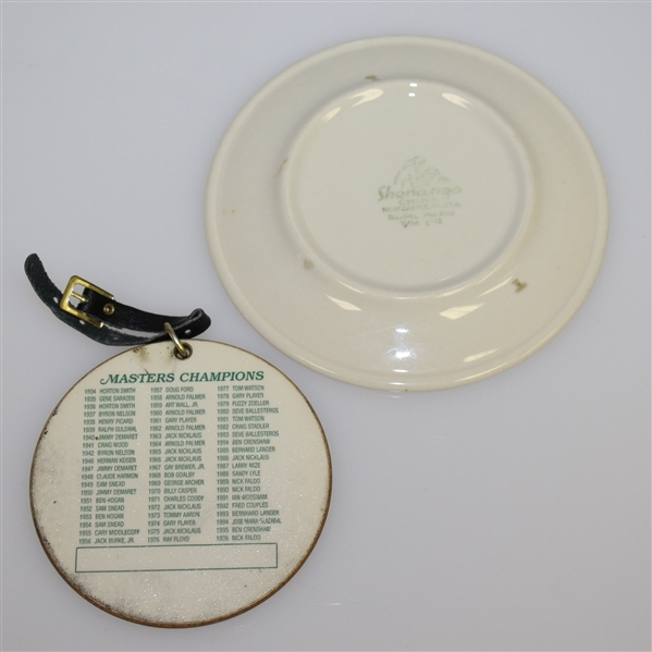 Undated Augusta National Plate & 1997 Masters Tournament Commemorative Bag Tag
