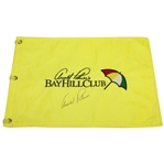 Arnold Palmer Signed Bay Hill Club Embroidered Yellow Flag JSA ALOA