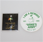 Arnies Army Masters 2017 Commemorative Pin & Arnold Palmer Umbrella Pin