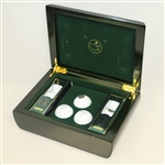 Masters Emerald Commemorative Wood Box with Golf Balls - 2015 - Spieth Masters Win