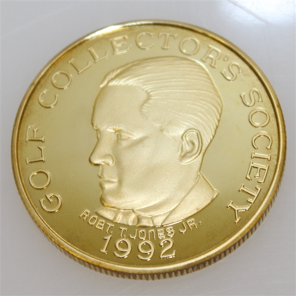 1992 Golf Collector's Society Medal Commemorative Bobby Jones Medal 