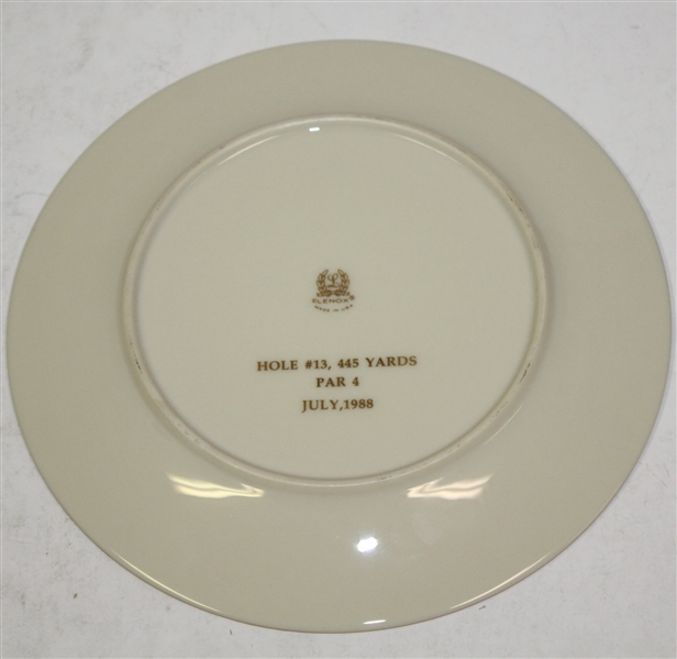 Pine Valley Golf Club 75 Years Warner Shelly Bowl Ceramic Plate - 1913-1988