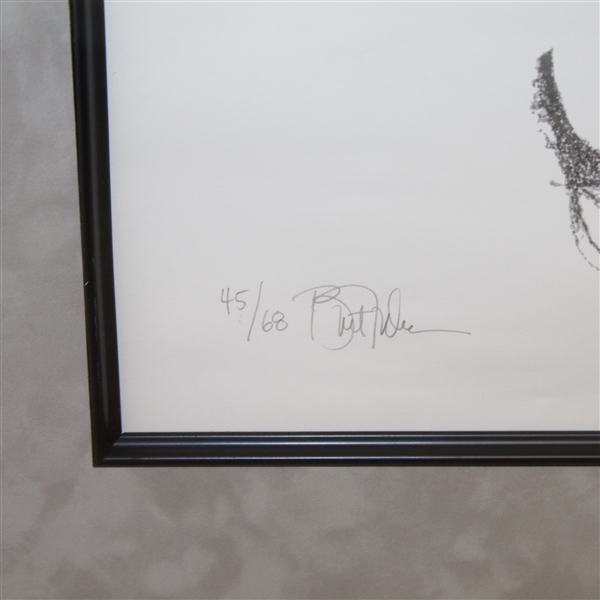 Ben Hogan Limited Edition #45/68 Bart Forbes Charcoal Sketch - Framed