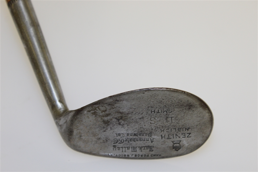 Jack Malley Annandale GC Hand Forged in Scotland Zenith Niblick - DS Smith