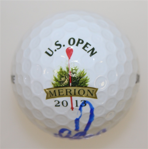 Justin Rose Signed 2013 US Open at Merion Logo Golf Ball JSA ALOA