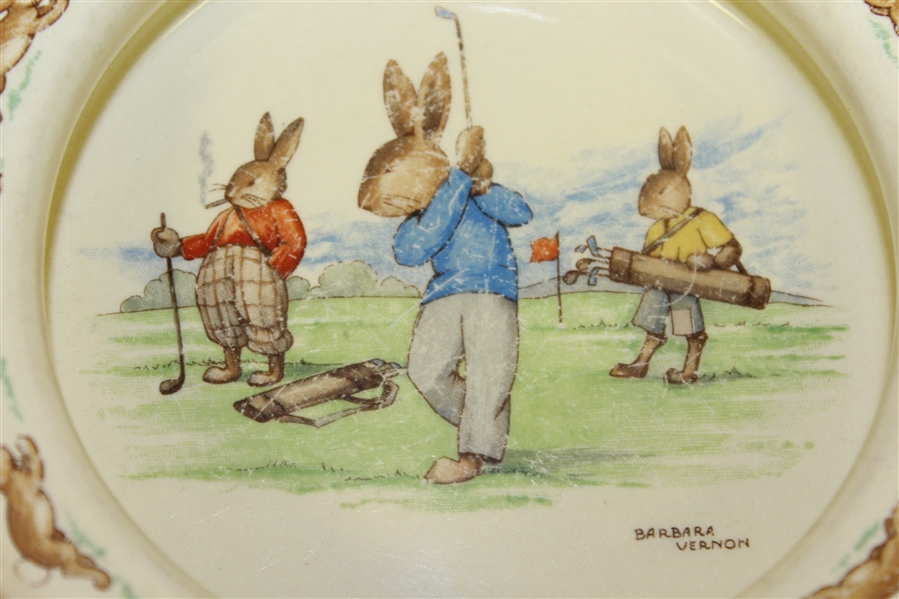 Royal Doulton Bunnykins Bowl/Plate by Barbara Vernon
