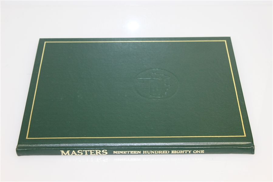 1981 Masters Tournament Annual Book - Tom Watson Winner