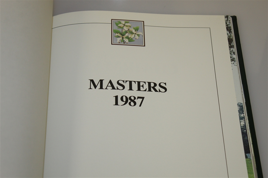 1987 Masters Tournament Annual Book - Larry Mize Winner