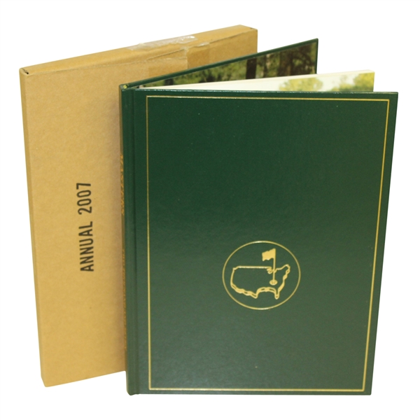 2007 Masters Tournament Annual Book - Zach Johnson Winner with Original Box