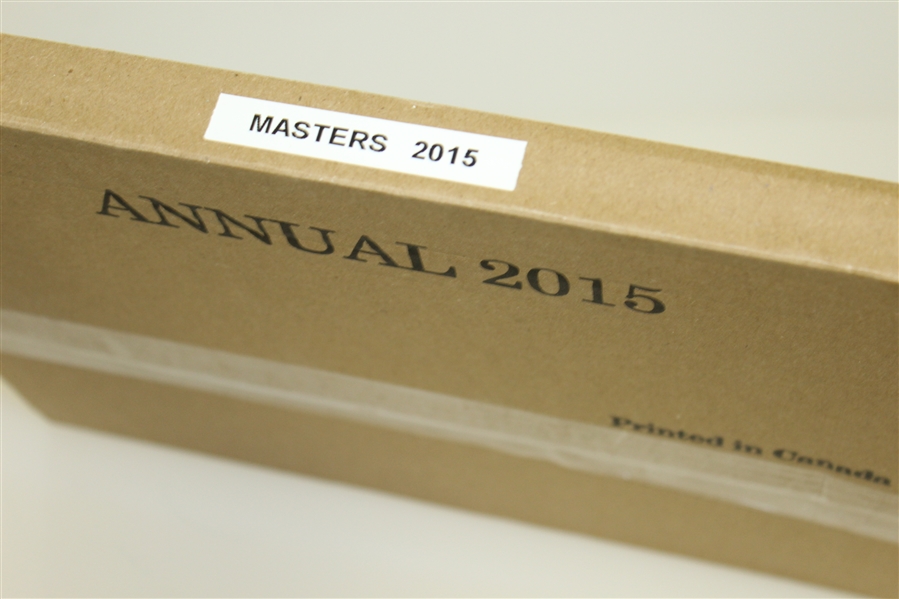 2015 Masters Tournament Annual Book - Jordan Spieth Winner - Unopened in Original Box