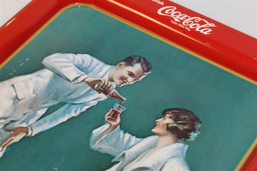 1973 Coca-Cola Golf Tray Commemorating Original - R. Wayne Perkins Collection