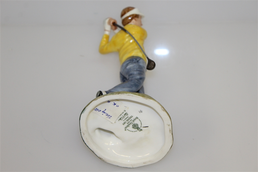 1988 Royal Doulton Teeing Off Golfer by R. Tabbenor - R. Wayne Perkins Collection