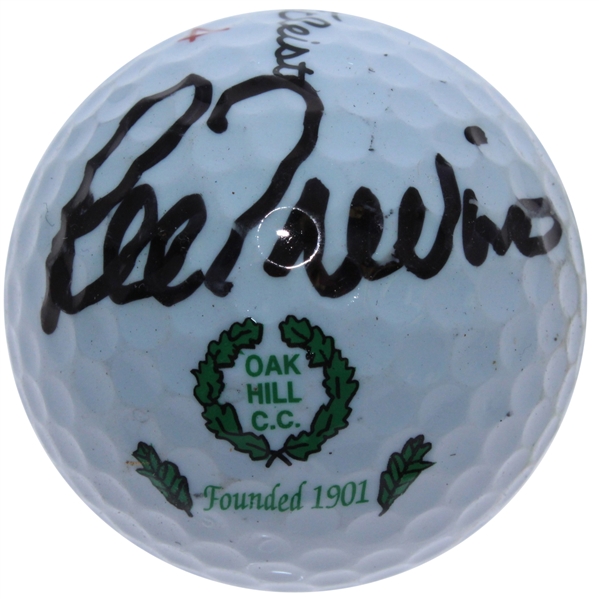 Lee Trevino Signed Oak Hill Country Club Logo Golf Ball JSA ALOA