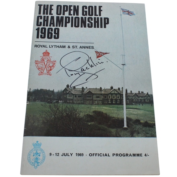 Tony Jacklin Signed 1969 Open Championship at Royal Lytham & St. Annes Program JSA ALOA