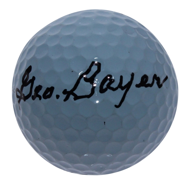 George Bayer Signed Golf Ball JSA ALOA