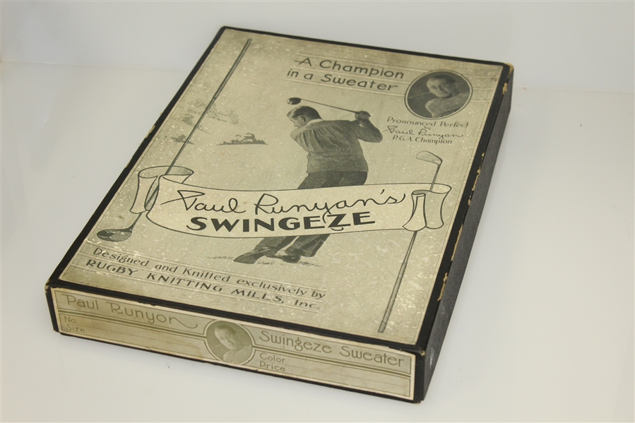 Paul Runyan's 'Swingeze' A Champion Sweater Box by Rugby Knitting Mills, Inc.