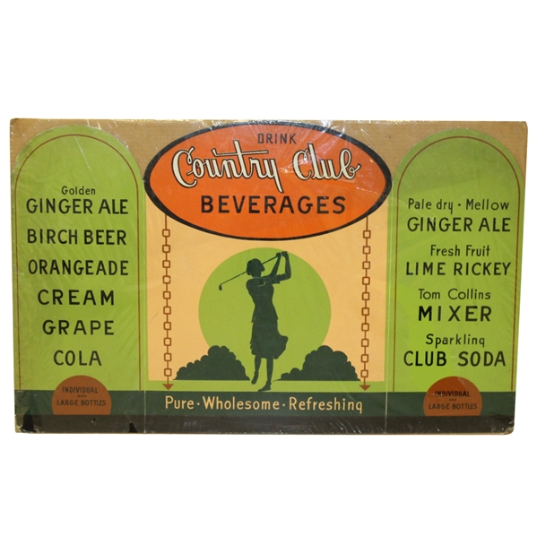 Country Club Beverages Advertising Display/Piece