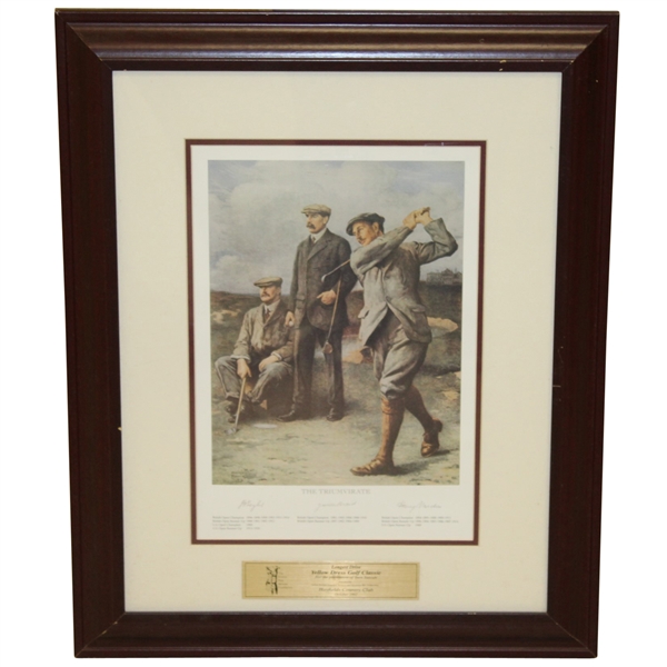 The Triumvirate - J.H. Taylor, James Braid, & Harry Vardon Print - Framed - Al Kelley Collection
