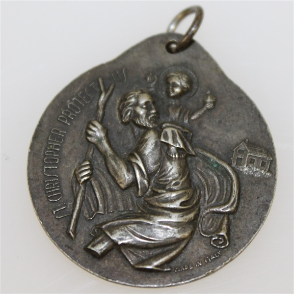 'St. Christopher Protect Us' Golf Medal Made in Italy