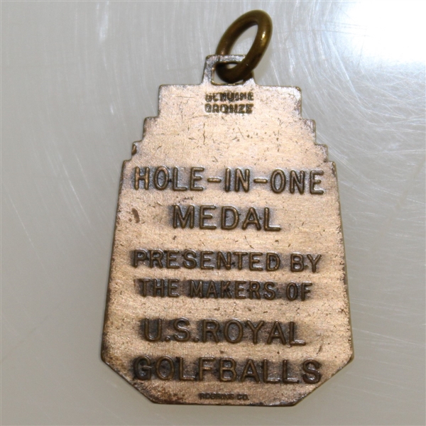 Hole-In-One Bronze Golf Medal Presented by U.S. Royal Golfballs 
