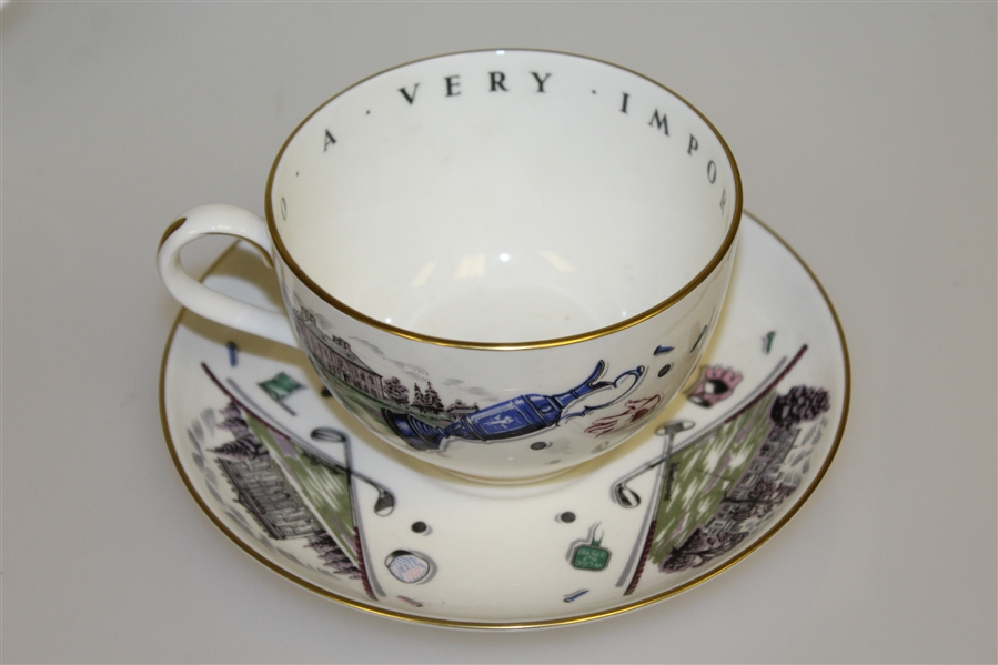 Royal Worcester St. Andrews 'A Very Important Person' Tea Cups & Plates