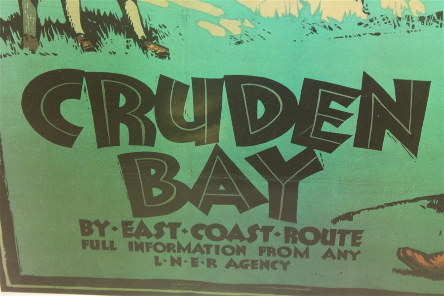 'Cruden Bay' National Railway Poster Advertising by Austin Cooper - Framed 