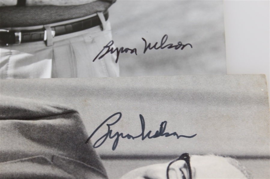 Two Byron Nelson Signed Photos (One with PSA Cert Sticker) JSA ALOA