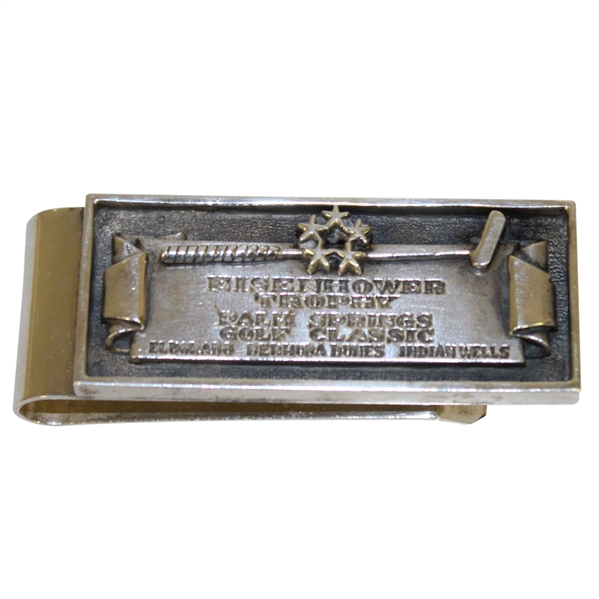 1960's Eisenhower Trophy Palm Springs Golf Classic Sterling Silver Money Clip