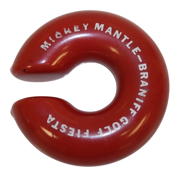 Mickey Mantle - Braniff Golf Fiesta Golf Club Swing Weight 'Donut' - 1977