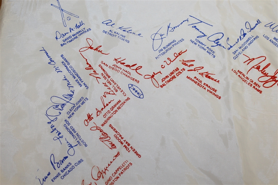 Astrojet Golf Classic Celebrity Handkerchief - Many Stars & Teams Listed