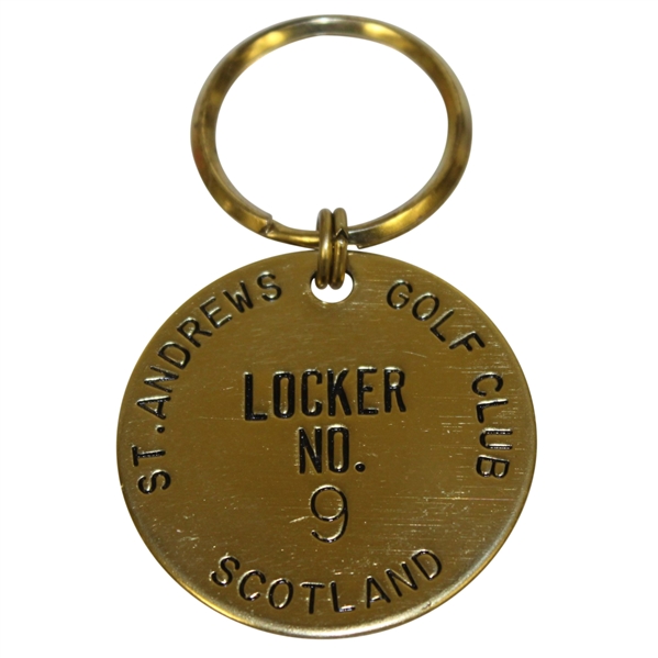 St. Andrews Golf Club Locker No. 9 Commemorative Keychain