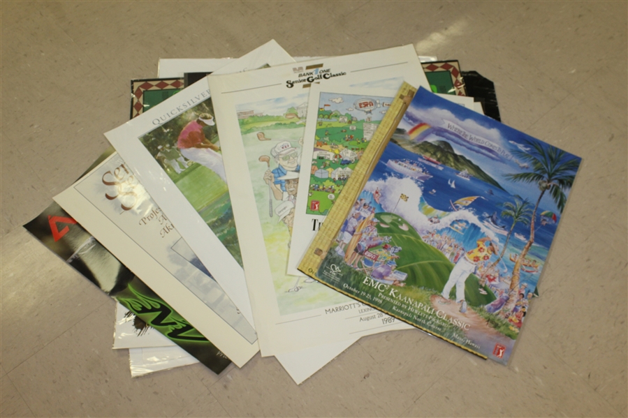 40 Miscellaneous Golf Tournament Posters - Senior Open, GTE Classic, Kaanapali Classic, and more
