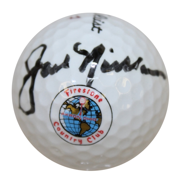 Jack Nicklaus Signed Firestone Country Club Logo Golf Ball JSA ALOA
