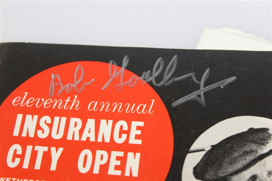 Bob Goalby Signed 1962 Insurance City Open Tournament Program JSA ALOA