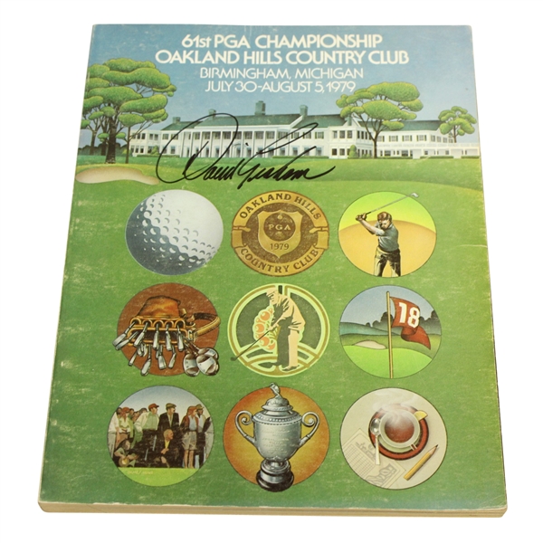 David Graham Signed 1979 PGA Championship at Oakland Hills Program JSA ALOA