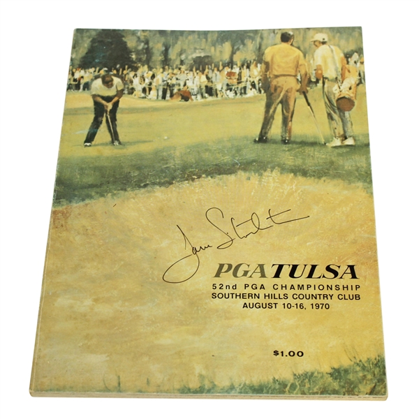 Dave Stockton Signed 1970 PGA Championship at Southern Hills CC Program JSA ALOA