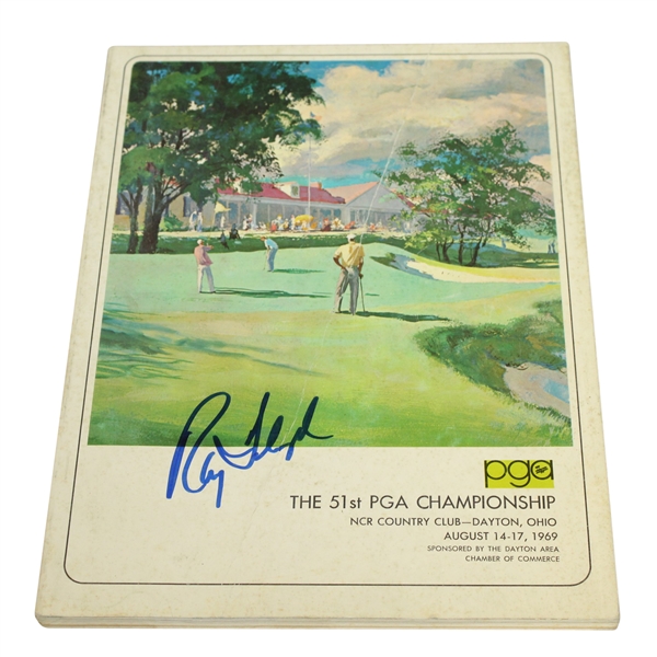 Ray Floyd Signed 1969 PGA Championship at NCR CC Program JSA ALOA