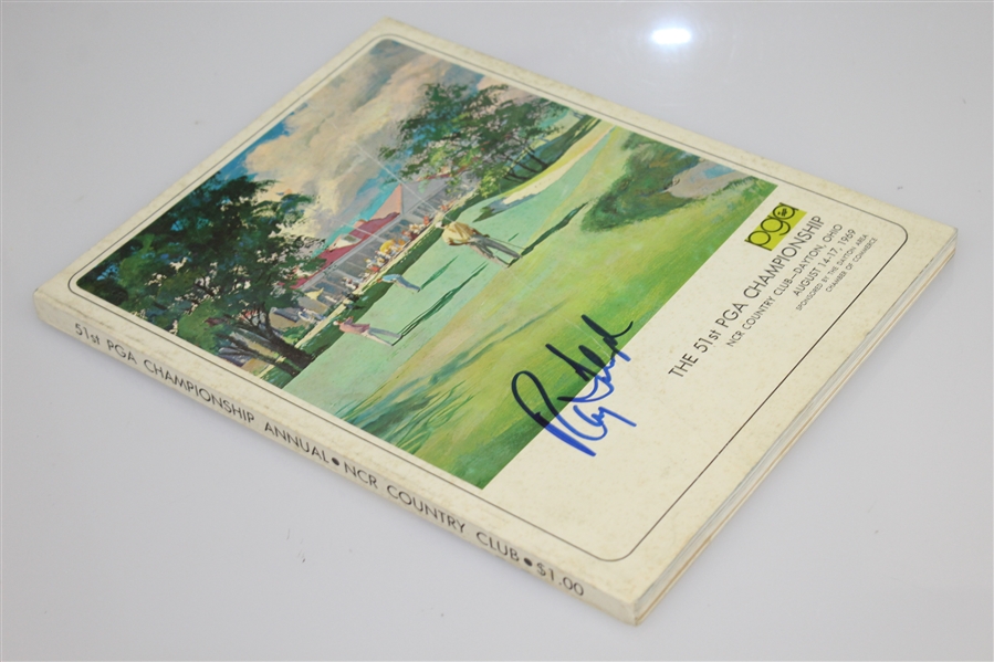 Ray Floyd Signed 1969 PGA Championship at NCR CC Program JSA ALOA