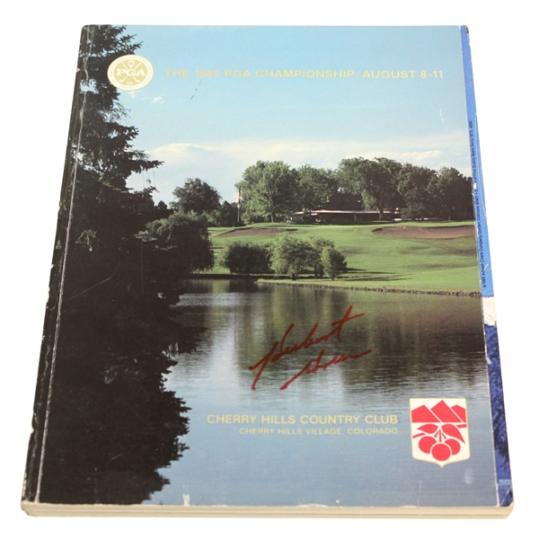 Hubert Green Signed 1985 PGA Championship at Cherry Hills CC Program JSA ALOA