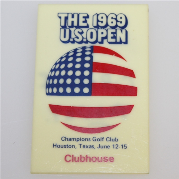 1969 US Open at Champions Golf Club Clubhouse Badge - Orville Moody