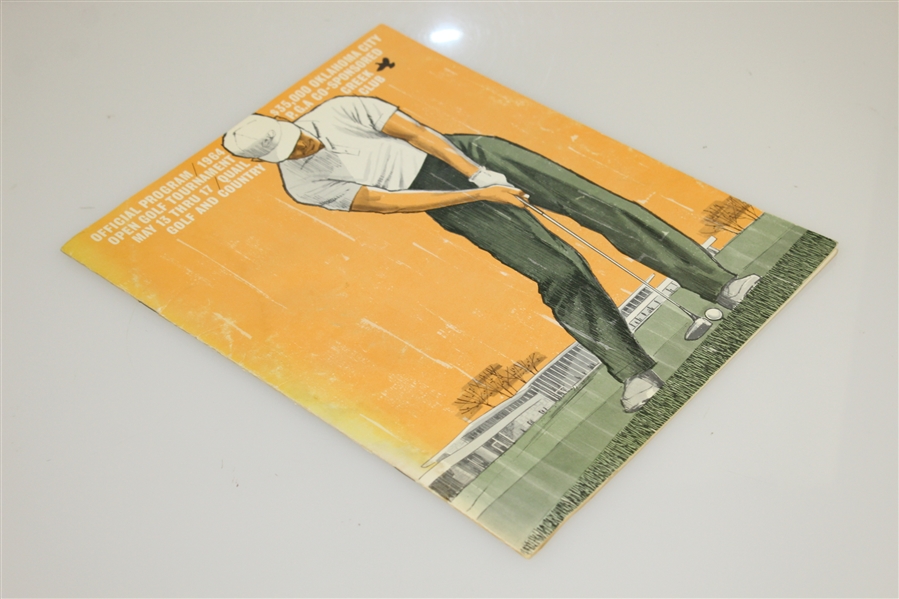 1964 Oklahoma City $35k Tournament Program - Arnold Palmer Winner