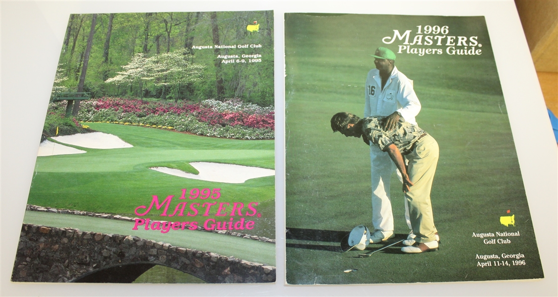 Five Masters Players Guides - 1995, 1996, 2001, 2002, & 2006