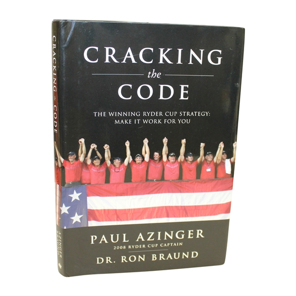 Paul Azinger Signed 'Cracking the Code' 2008 Ryder Cup Book JSA ALOA