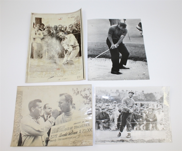 Ten Arnold Palmer Vintage Wire Photos - Many from Majors