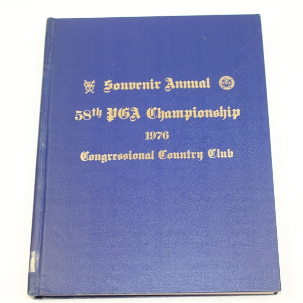 1976 PGA Championship at Congressional CC Hard Bound Souvenir Annual Program